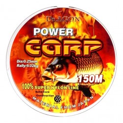 Волосінь на вудлище, DrAGON Power Carp мультиколор, 150м, перетин 0,25мм